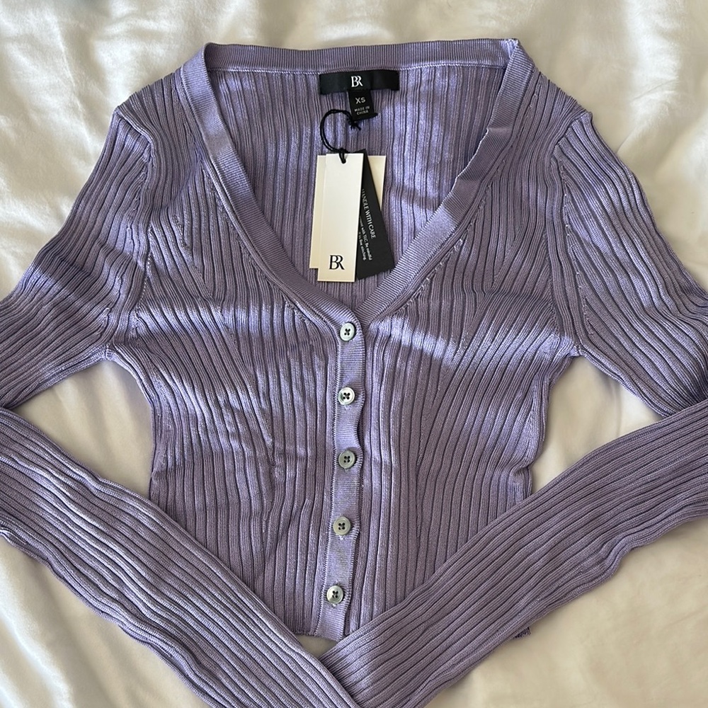 Banana Republic ribbed cropped cardigan